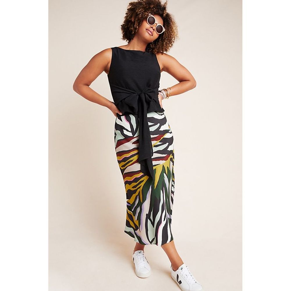 Anthropologie Andie Tie-Front Sleeveless Blouse - Picture 2 of 3